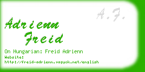 adrienn freid business card